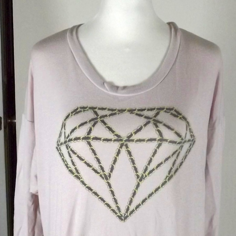 Light Pink Long Sleeved Shirt Size M